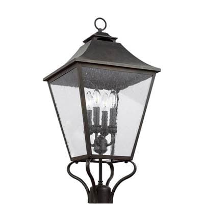 Visual Comfort Studio Collection Galena Large Post Lantern - Sable by Visual Comfort Studio Collection