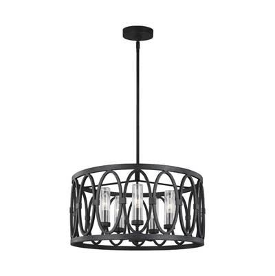 Patrice Chandelier Dark Weathered Zinc