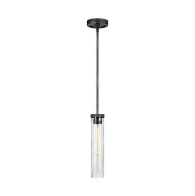 Visual Comfort Studio Collection Angelo Slim Pendant Distressed Weathered Oak / Slate Grey Metal... by Visual Comfort Studio Collection
