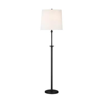 Capri Floor Lamp in Aged Iron Bulbs Included by Visual Comfort Studio Collection