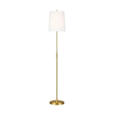 Beckham Classic Floor Lamp in Burnished Brass Bulbs Inc