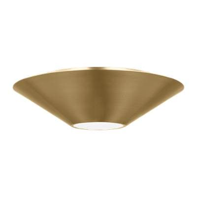 Visual Comfort Studio Collection Echo Medium Flush Mount and Sconce Burnished Brass Bulbs Inc -...