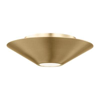 Visual Comfort Studio Collection Echo Small Flush Mount and Sconce Burnished Brass Bulbs Inc -... by Visual Comfort Studio Collection