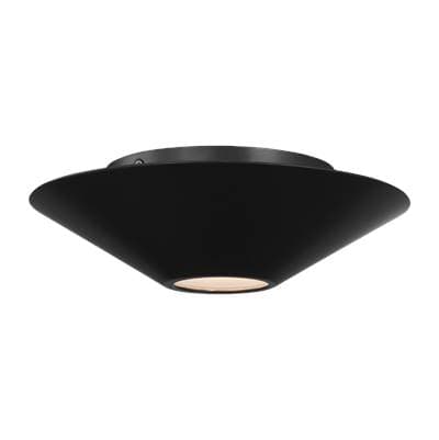 Visual Comfort Studio Collection Echo Small Flush Mount Midnight Black Bulbs Inc by Visual Comfort Studio Collection