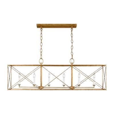 Visual Comfort Studio Collection Beatrix Large Linear Lantern - Antique Gild