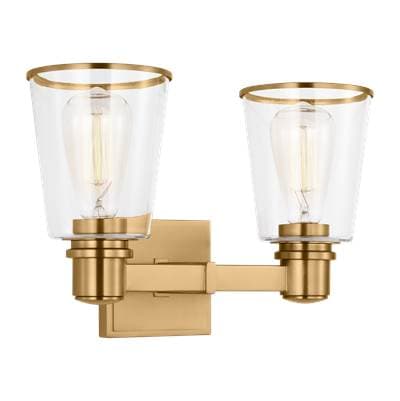 Visual Comfort Studio Collection Alessa 2 - Light Vanity - Burnished Brass