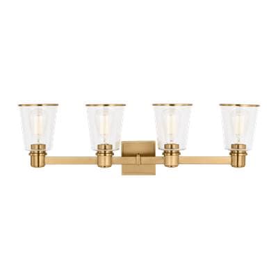 Visual Comfort Studio Collection Alessa 4 - Light Vanity - Burnished Brass
