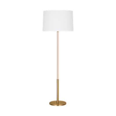 Visual Comfort Studio Collection Monroe Large Floor Lamp - Burnished Brass