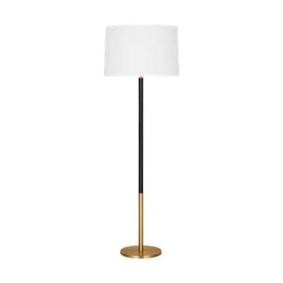 Visual Comfort Studio Collection Monroe Large Floor Lamp - Burnished Brass