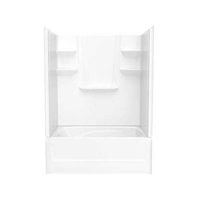 Swan Vp6042ctsmal/r 60 X 42 Veriteke Pro Alcove Right Hand Drain Four Piece Tub Shower - White by Swan