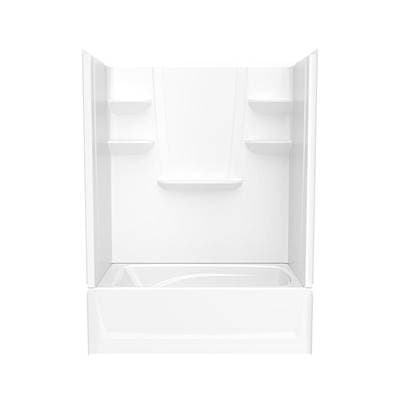 Swan Vp6036ctsl/r 60 X 36 Veriteke Pro Alcove Right Hand Drain Four Piece Tub Shower - White