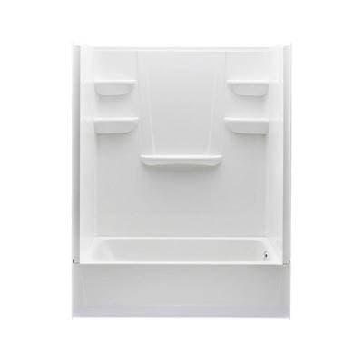 Swan Vp6030ctsal/r 60 X 30 Veriteke Pro Alcove Left Hand Drain Four Piece Tub Shower - White by Swan