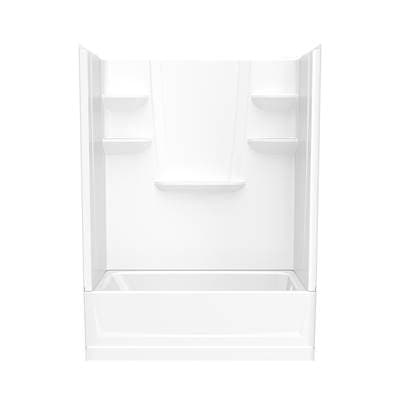 Swan Vp6030ctsml/r 60 X 30 Veriteke Pro Alcove Right Hand Drain Four Piece Tub Shower - White