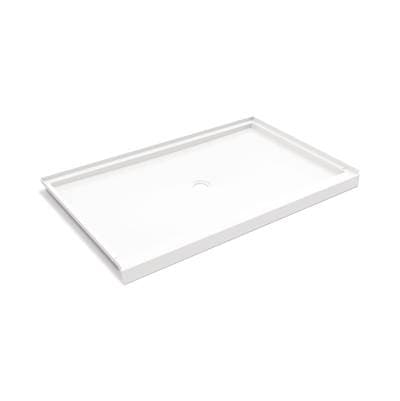 Swan R-3860 ANSI B Veritek Alcove Shower Base with Center Drain - White