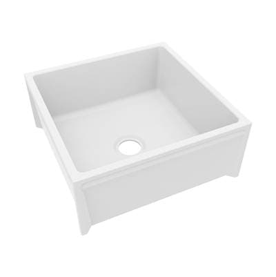 Swan Ms-2424 24 X 24 Veritek Floor Mount Single Bowl Mop Service Sink in White by Swan