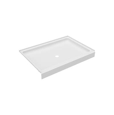 Swan R-3448 34 X 48 Veritek Alcove Shower Pan with Center Drain - White by Swan