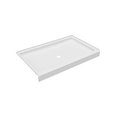 R-3454 34 x 54 Veritek Alcove Shower Pan with Center Drain in White by Swan