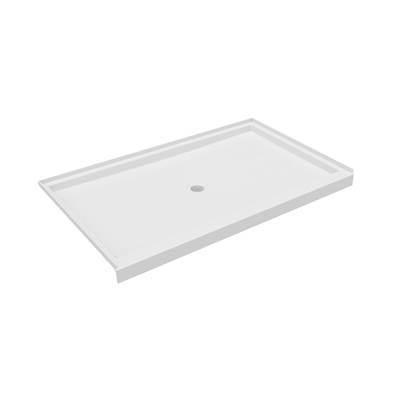 R-3660 36 x 60 Veritek Alcove Shower Pan with Center Drain in White by Swan
