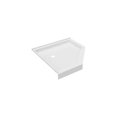 Swan R-38neo 38 X 38 Veritek Corner Shower Pan with Center Drain - White