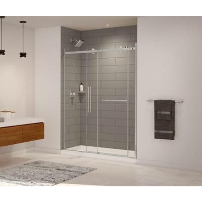 MSMK84-3662 36 x 62 x 84 Swanstone Modern Subway Tile Glue up Shower Wall Kit in Limestone
