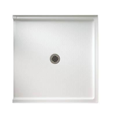 FTS-3738 37 x 38 Veritek Alcove Shower Pan with Center Drain in White by Swan