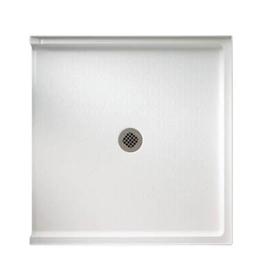 Swan Fts-3738 37 X 38 Veritek Alcove Shower Pan with Center Drain - White by Swan