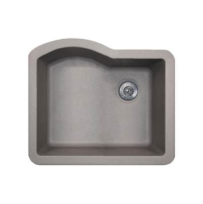 Swan Qusb-2522 22 X 25 Granite Undermount Single Bowl Sink - Metallico by Swan