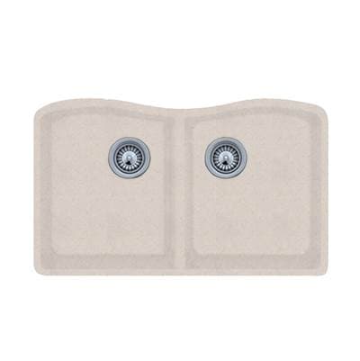 Swan Qued-3322 22 X 33 Granite Undermount Double Bowl Sink - Granito by Swan