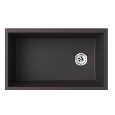 Swan Qusb-3322 22 X 33 Granite Undermount Single Bowl Sink - Nero by Swan
