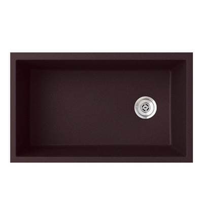 Swan Qusb-3322 22 X 33 Granite Undermount Single Bowl Sink - Espresso by Swan