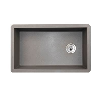 Swan Qusb-3322 22 X 33 Granite Undermount Single Bowl Sink - Metallico by Swan