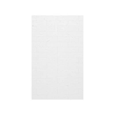 MSMK-7230-1 30 x 72 Swanstone Modern Subway Tile Glue up Bathtub and Shower Single Wall Panel in Carrara