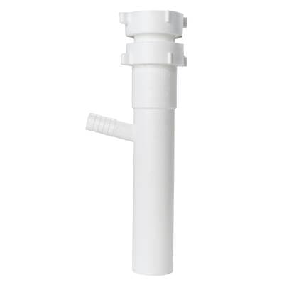 Sioux Chief Dishwasher Tailpiece White All Purpose 1-1/2 X 8 W/ 1/2 Dwbr 1/bg by Sioux Chief