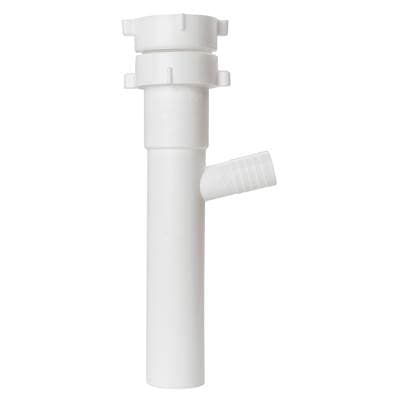 Sioux Chief Dishwasher Tailpiece White All Purpose 1-1/2 X 8 W/ 3/4 Dwbr 1/bg by Sioux Chief