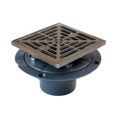Sioux Chief Drain Shwr Pan Pvc Pol-ss R&s Sq by Sioux Chief