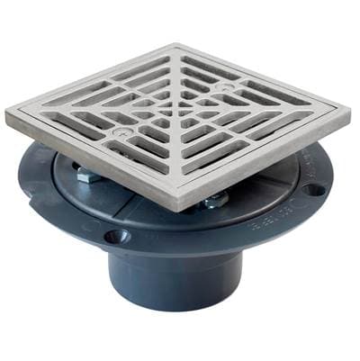 Sioux Chief Drain Shwr Pan Pvc Ss R&s Sq