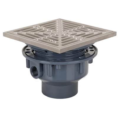 Sioux Chief Adj Floor Drain 2 Pvc 5ss R&s Sq