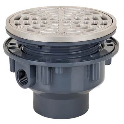 Sioux Chief Adj Floor Drain 2 Pvc 5ss R&s Rnd
