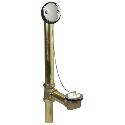 Sioux Chief 0145905 - Chain & Stopper W&o Tubular 20ga Brass W/ Chrome Trim
