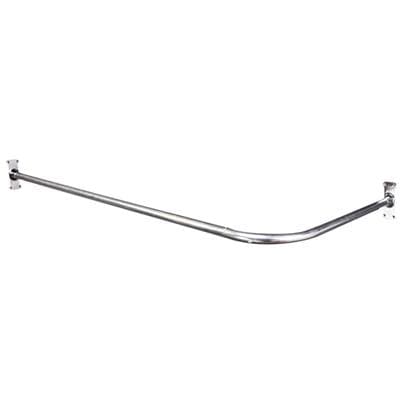 Sioux Chief 0140456 - Corner Shower Rod W/ Support & Flanges Aluminum 1/bx by Sioux Chief