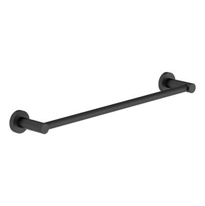 Dia 24 in. Wall-Mounted Towel Bar in Matte Black by Symmons
