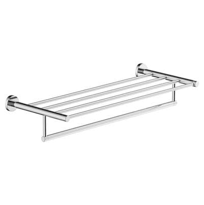 Symmons Dia 22 In. Wall-mounted Towel Shelf with Bar - Polished Chrome