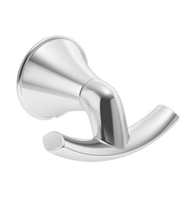 Symmons Elm Wall-mounted Double Robe Hook - Polished Chrome