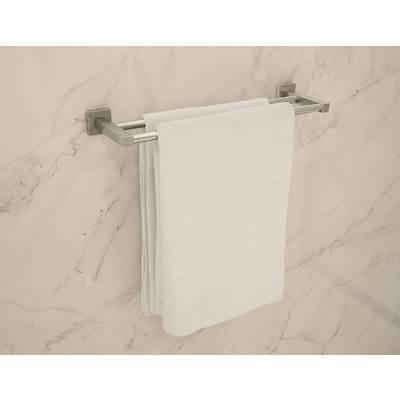 Duro 24 in. Wall-Mounted Double Towel Bar in Satin Nickel by Symmons