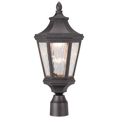 The Great Outdoors 1 Light Outdoor Led Post Mount Lantern - Oil Rubbed Bronze by The Great Outdoors
