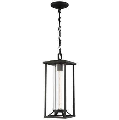 The Great Outdoors 1 Light Chain Hung Lantern - Coal by The Great Outdoors