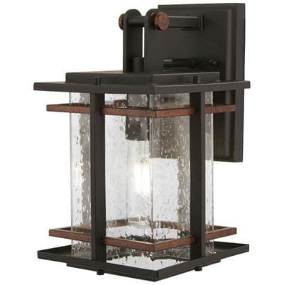 The Great Outdoors 1 Light Outdoor Wall Mount - Coal Antique Copper Accents by The Great Outdoors