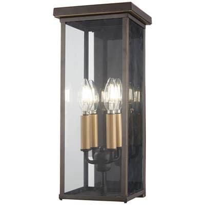 The Great Outdoors 4 Light Pocket Lantern - Oil Rubbed Bronze Gold by The Great Outdoors