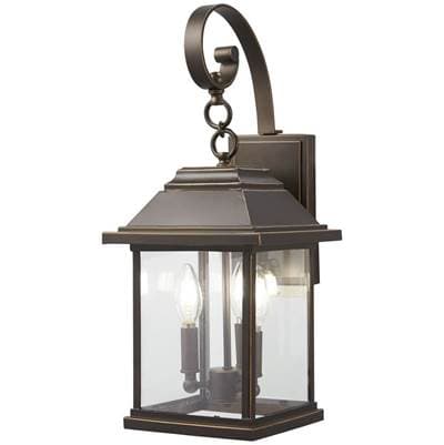 The Great Outdoors 3 Light Outdoor Wall Mount - Oil Rubbed Bronze Gold by The Great Outdoors