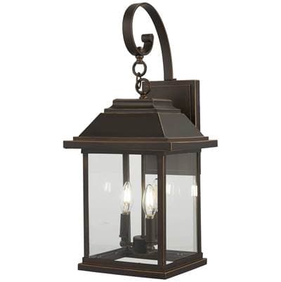 The Great Outdoors 4 Light Outdoor Wall Mount - Oil Rubbed Bronze Gold by The Great Outdoors
